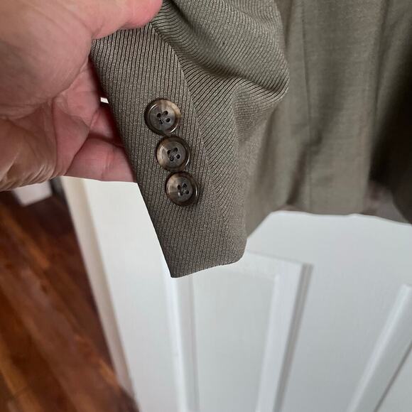 Monsieur by Givenchy Blazer -Tan-Size 43R-Vintage - Picture 8 of 12